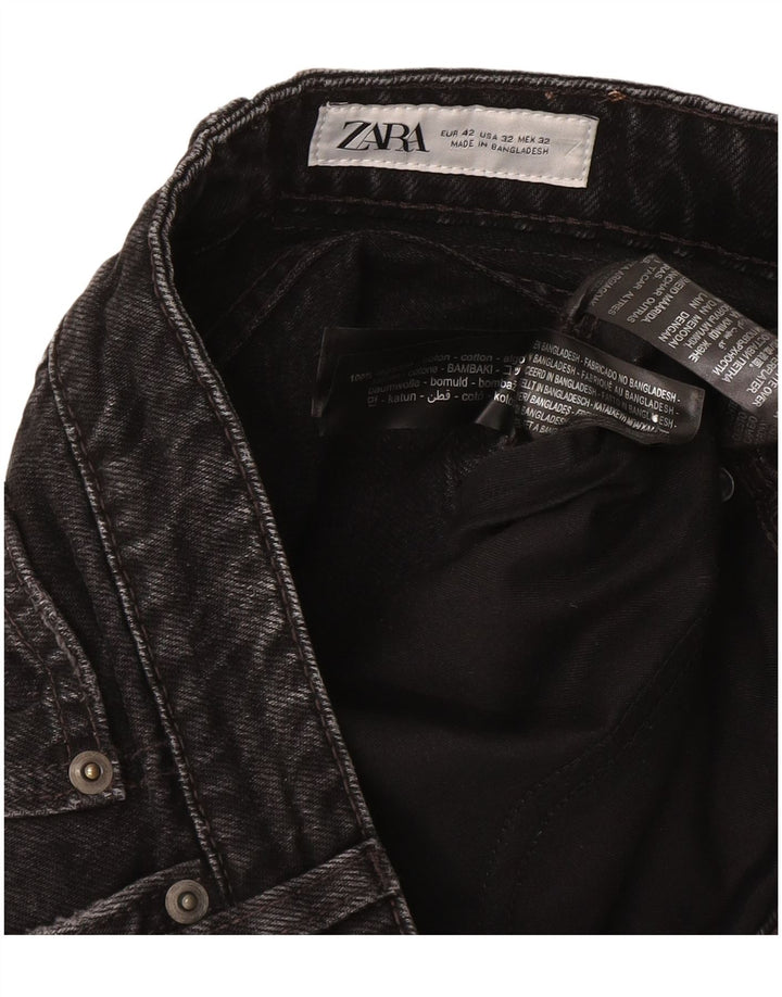 Мужские джинсовые шорты Zara EU 42, большие, W32, серые, хлопок