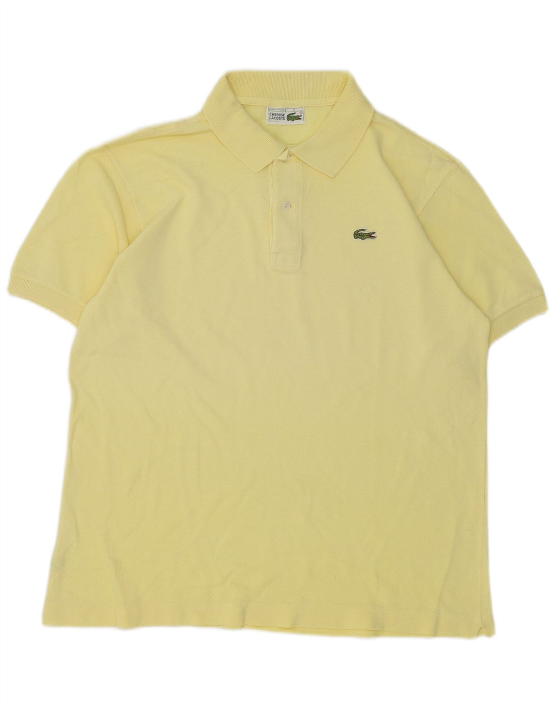 Мужская рубашка-поло Lacoste, размер 5 XL, желтый хлопок