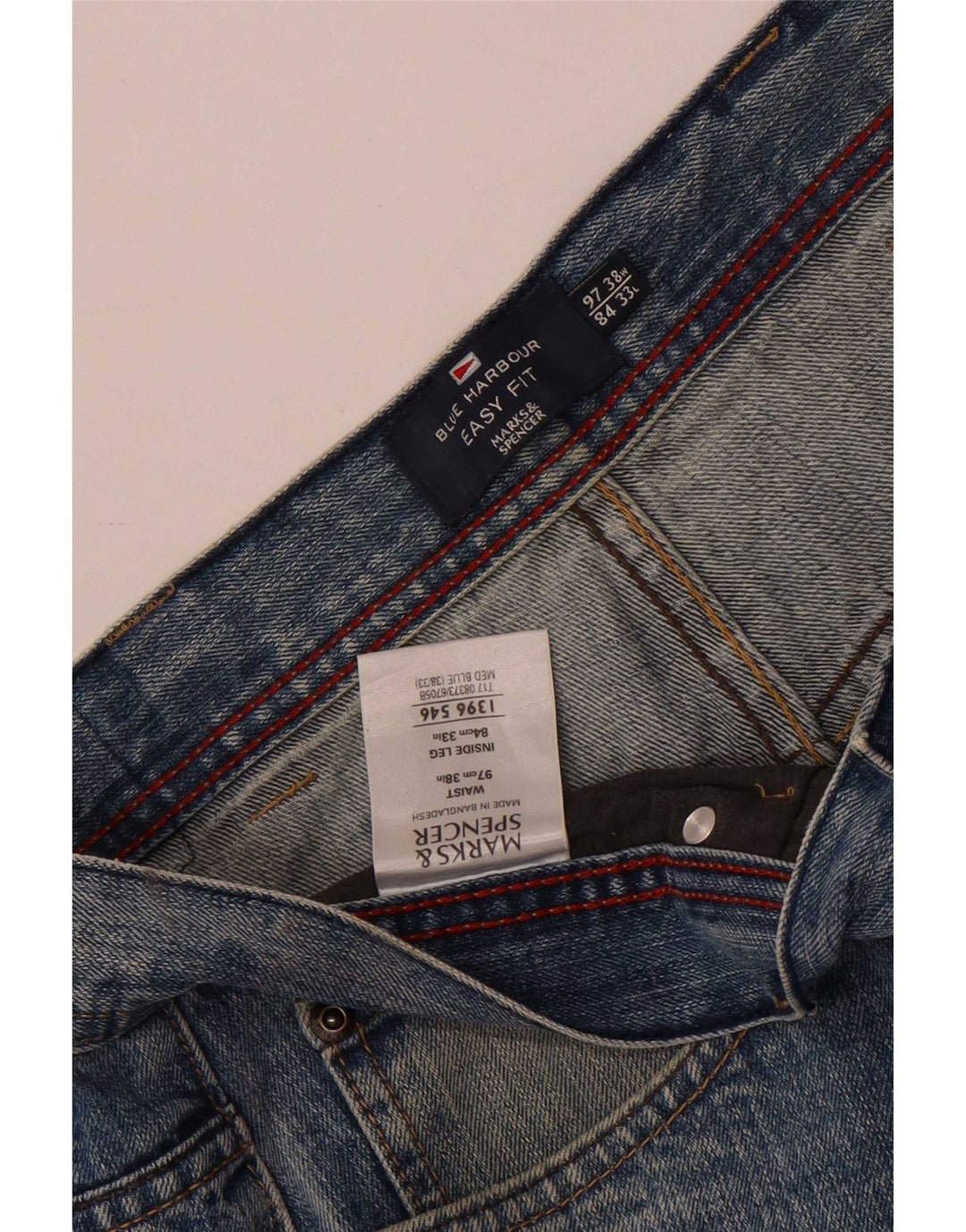 Мужские прямые джинсы Marks & Spencer Blue Harbour W38 L33