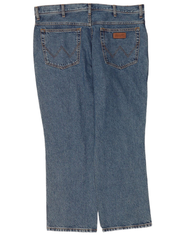 Мужские прямые джинсы Wrangler стандартного кроя W40 L30, синий хлопок