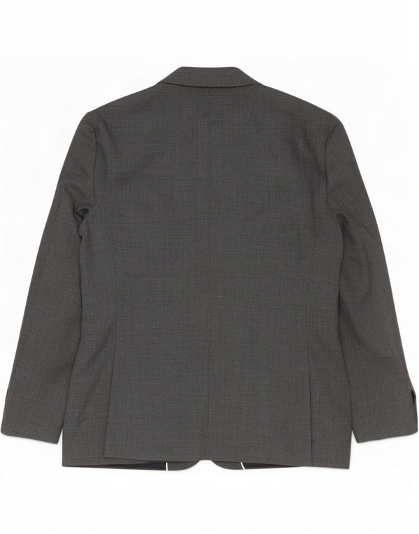 Мужской пиджак с 2 пуговицами Marks & Spencer, размер 44, 2XL, серый, новая шерсть