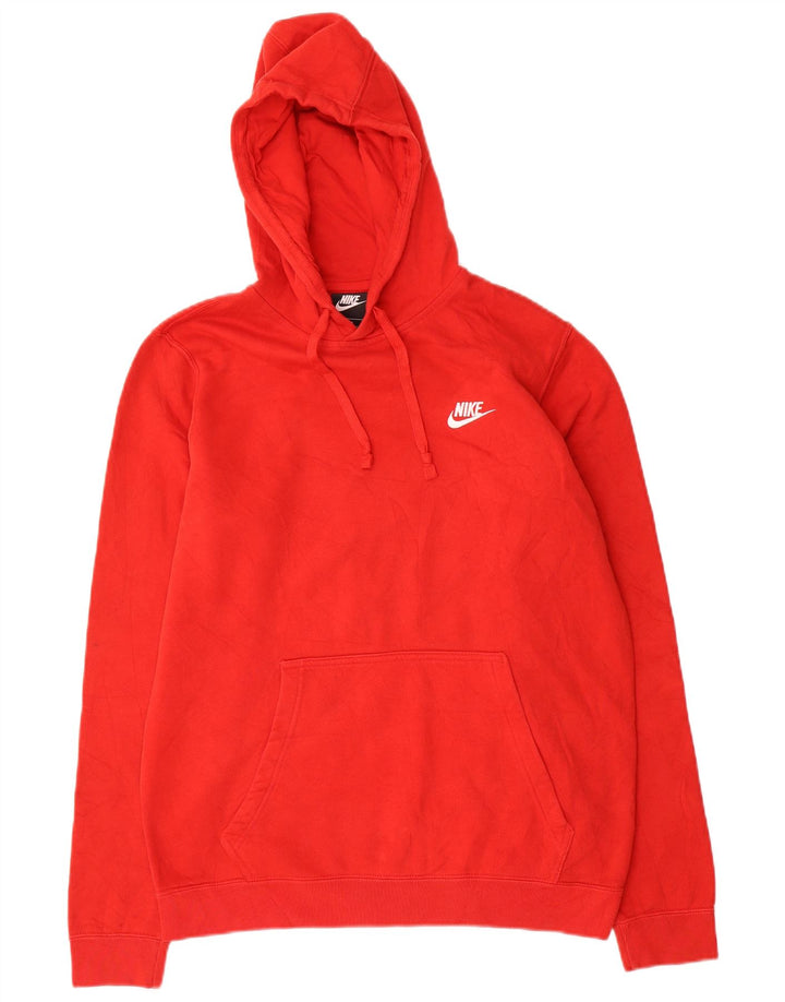 Мужской джемпер с капюшоном Nike, средний красный полиэстер