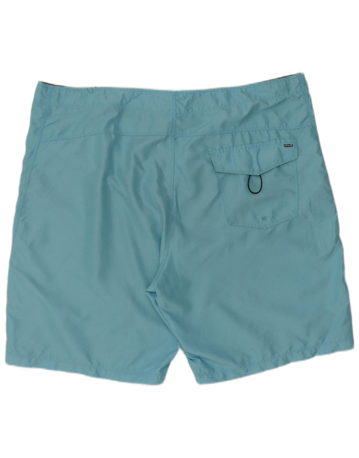 Мужские шорты для плавания Hurley с рисунком XL, синие