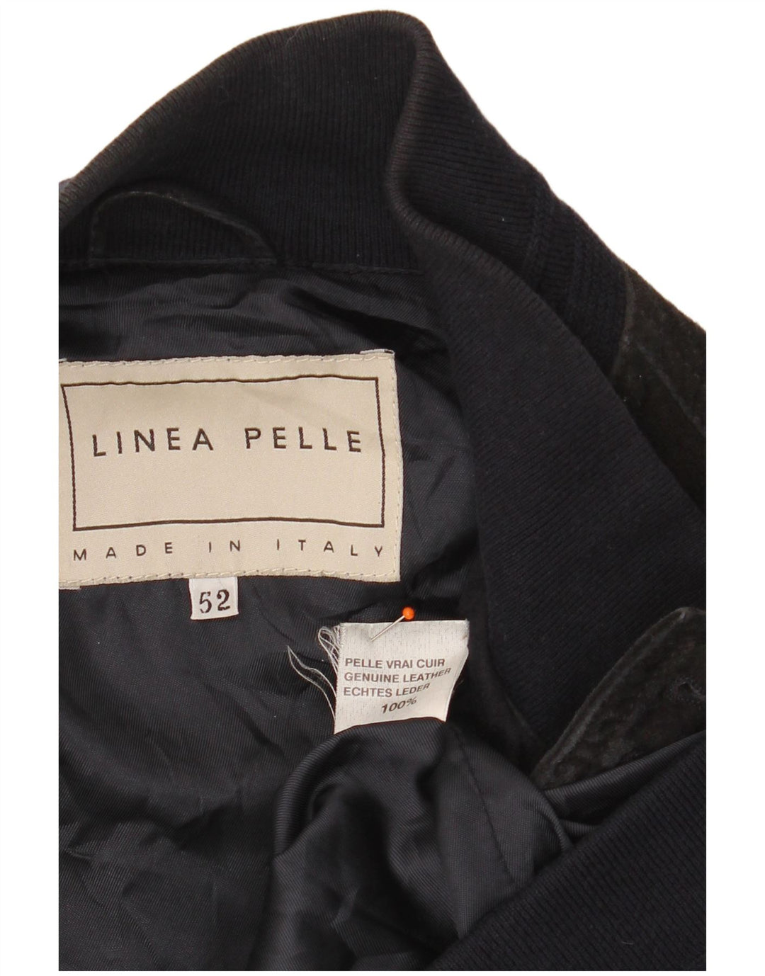 Мужской замшевый бомбер VINTAGE IT 52 XL Темно-синий кожаный