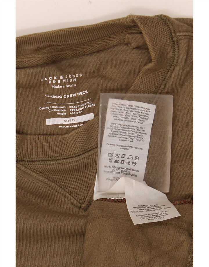 Мужской свитшот JACK & JONES, джемпер среднего цвета, хаки, хлопок