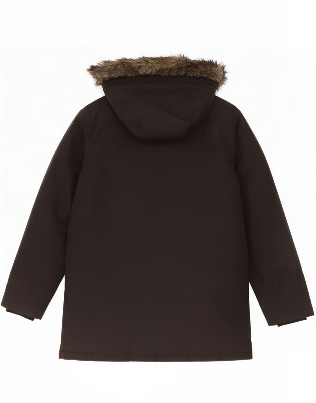 Пуховое пальто с капюшоном Woolrich для мальчиков 13-14 лет, черное