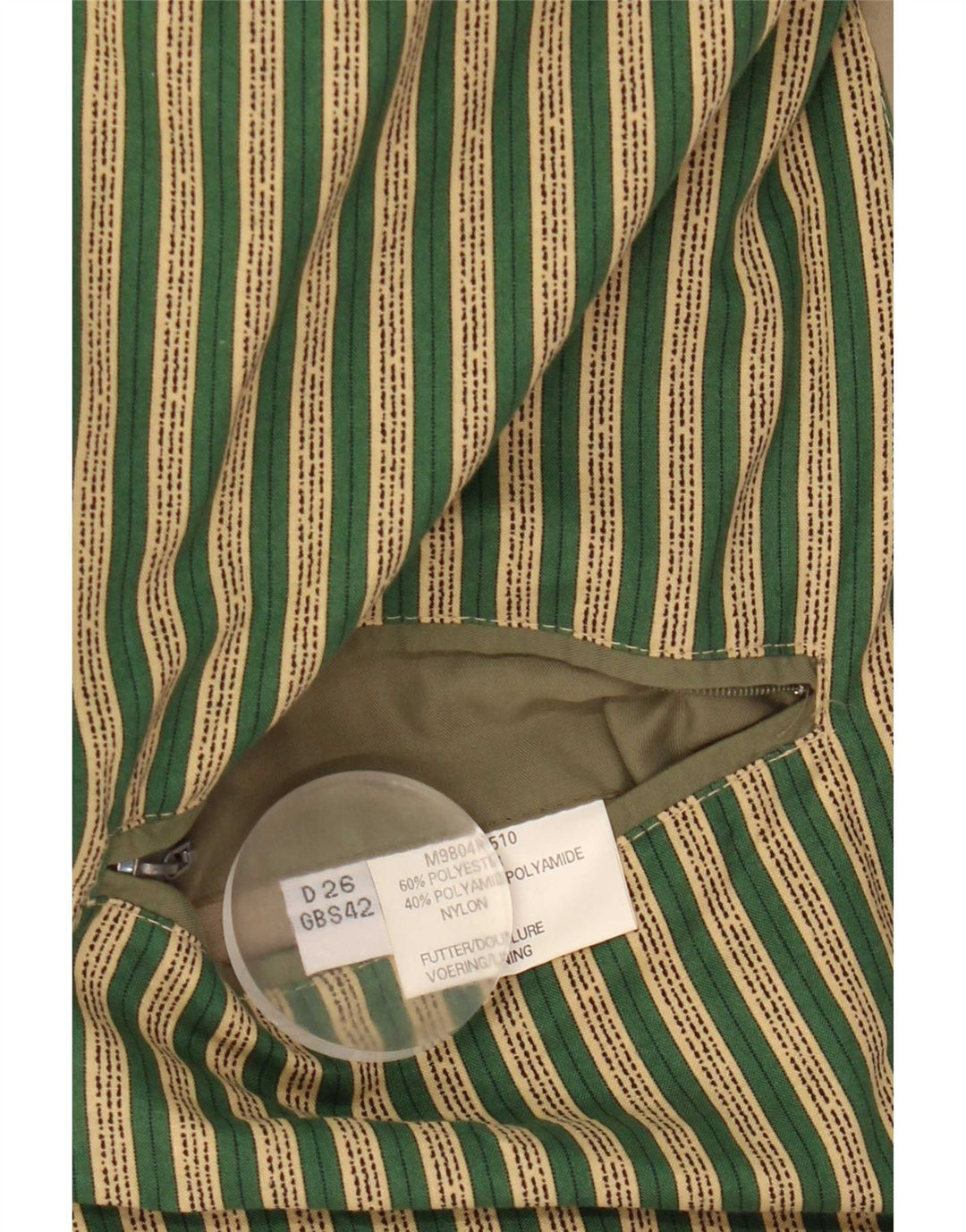 Винтажная мужская куртка-бомбер UK 42 XL, зеленая микрофибра