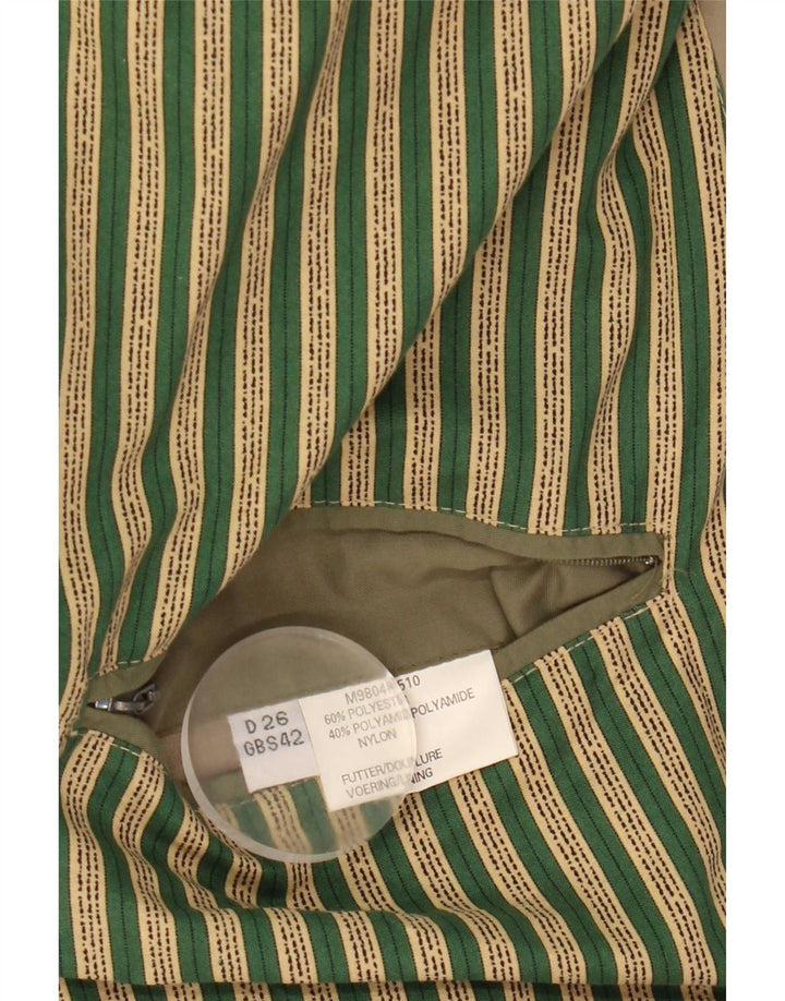 Винтажная мужская куртка-бомбер UK 42 XL, зеленая микрофибра
