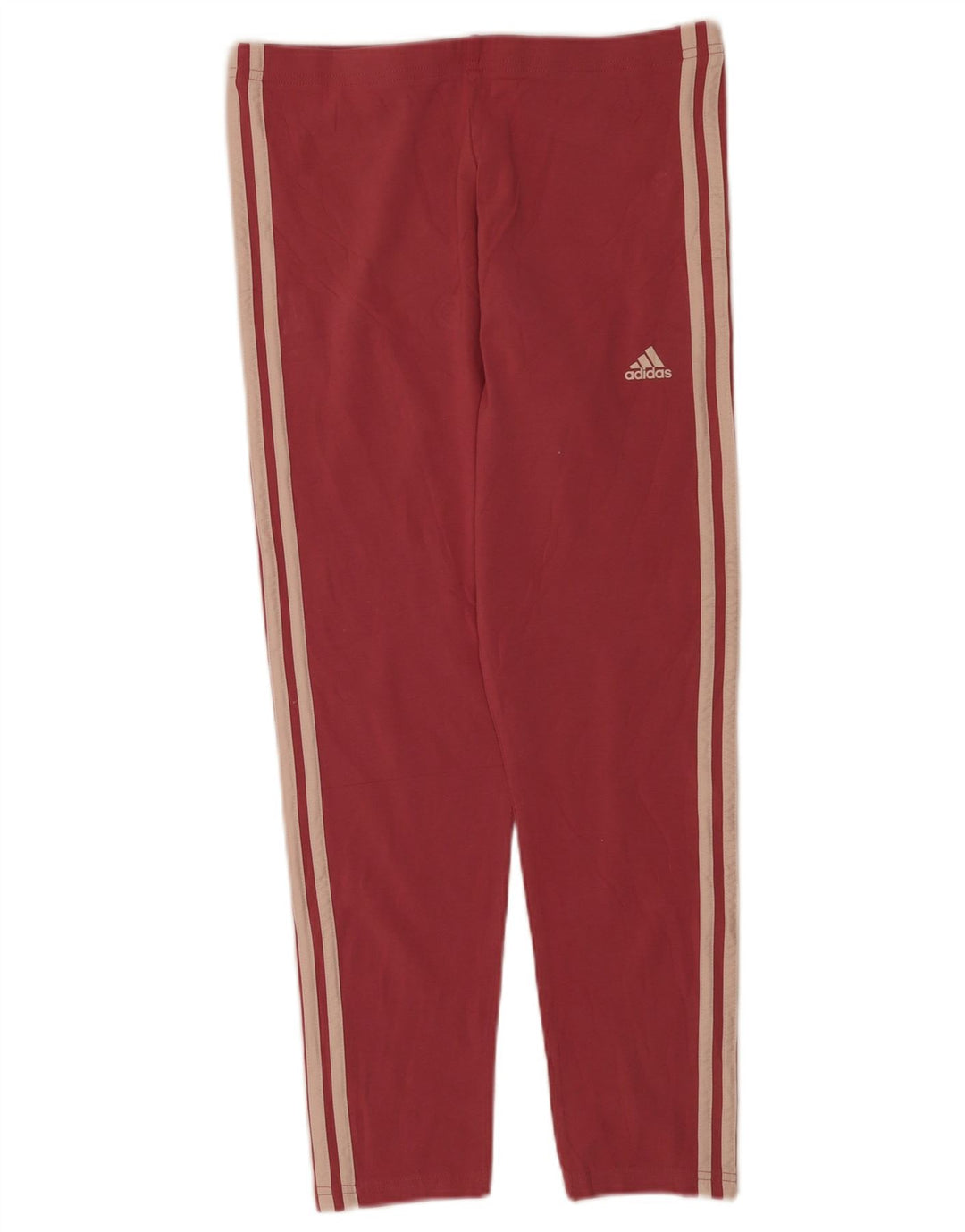 Женские леггинсы Adidas UK 12/14, хлопок среднего красного цвета с цветными блоками