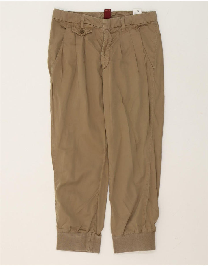Dondup Женские укороченные брюки для джоггеров с ремешками EU 40 Medium W30 L24 Коричневые
