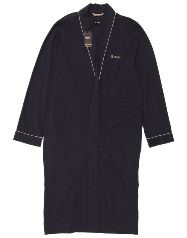 Женский джемпер большого размера с длинными рукавами Hugo Boss UK 10, маленький, темно-синий