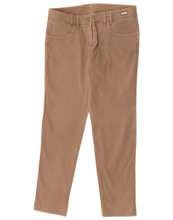 Trussardi Женские узкие повседневные брюки IT 44 Medium W30 L29 Бежевый хлопок