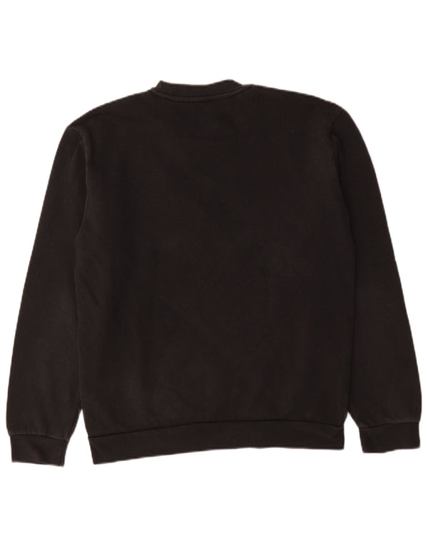 Мужской свитер Adidas, маленький черный хлопковый джемпер