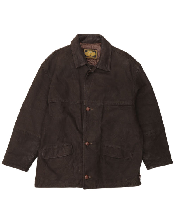 Мужская кожаная куртка Douglas UK 42 XL Коричневая