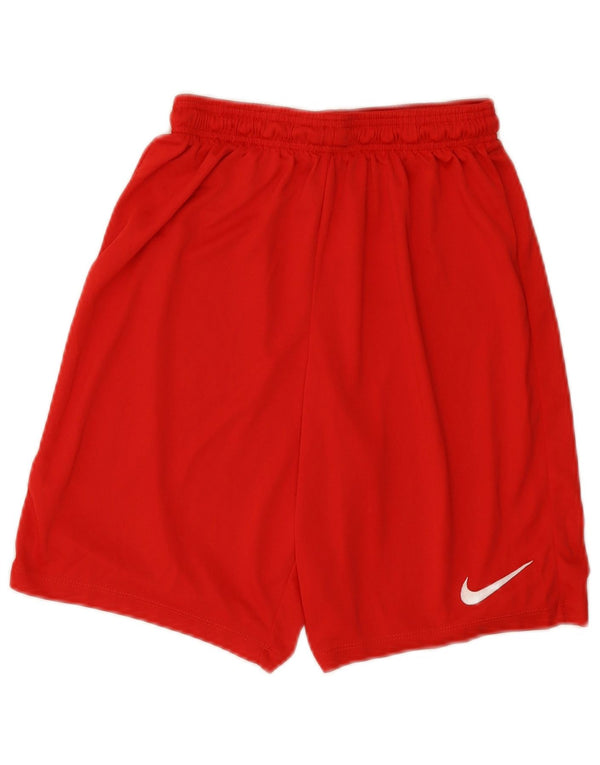 Мужские спортивные шорты Nike Dri Fit из полиэстера среднего красного цвета