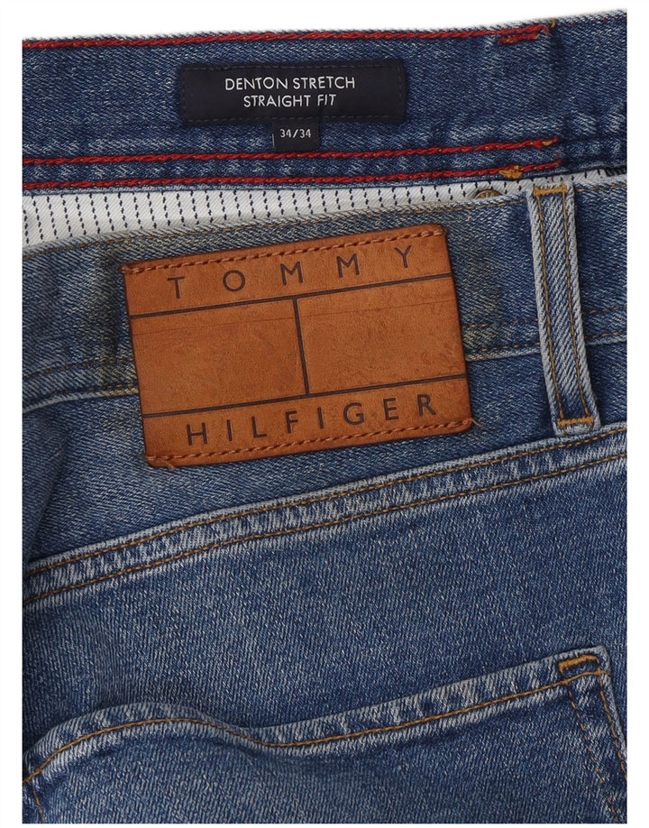 Мужские прямые джинсы TOMMY HILFIGER Denton W34 L34 синие, хлопок