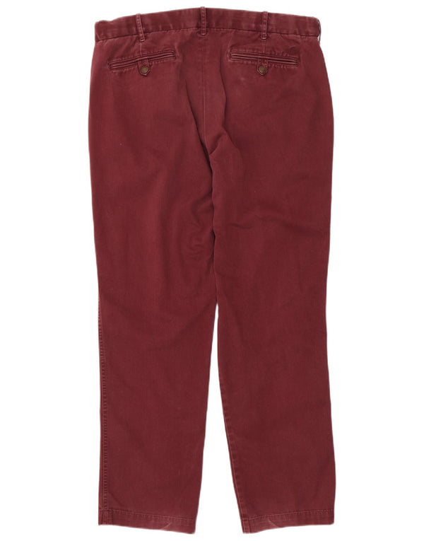 Мужские прямые брюки чинос Marks & Spencer Blue Harbour W36 L31 бордовые