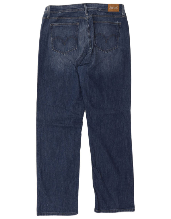 Женские прямые джинсы Levi's 525 с рисунком Curvy США 16 2XL W33 L32 Синие