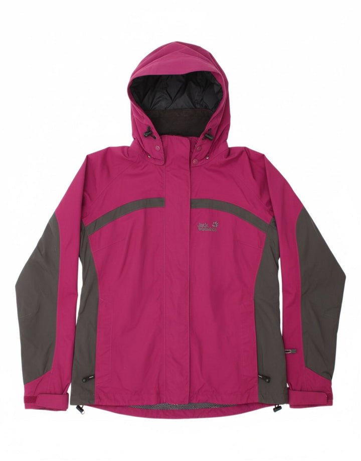 JACK WOLFSKIN Womens Oversized Windbreaker Jacket UK 16 Large Purple