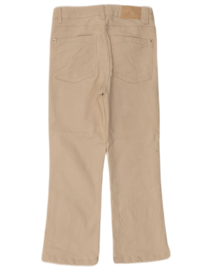 Женские прямые джинсы ZARA с высокой талией EU 36 XS W26 L24, бежевый хлопок