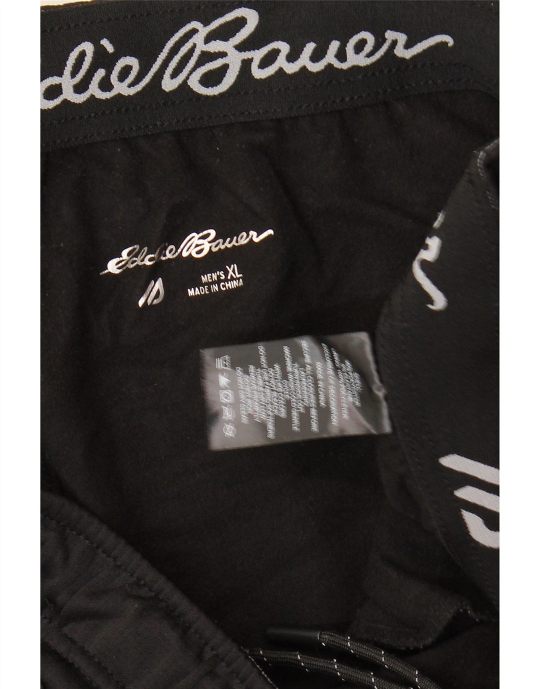 EDDIE BAUER Мужские спортивные брюки Джоггеры XL, черный полиэстер