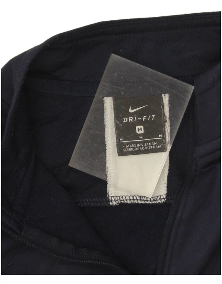 Мужской пуловер-спортивный костюм Nike Dri Fit, средний темно-синий с цветными блоками