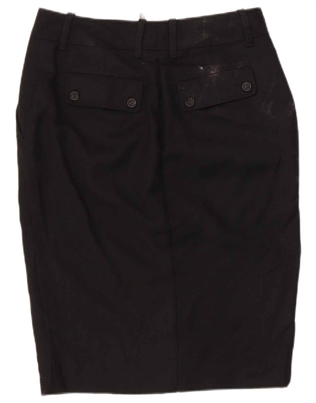 Belstaff Женская юбка-карандаш с рисунком IT 44 Medium W30 Черная шерсть