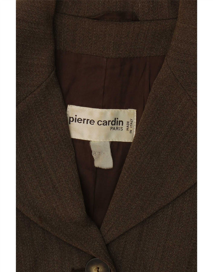 Женский пиджак Pierre Cardin на 4 пуговицах UK 14 Средний Коричневый
