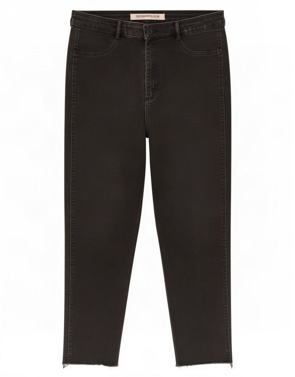 Zara Womens Trafaluc Skinny Capri Jeans EU 44 XL W34 L23 Black