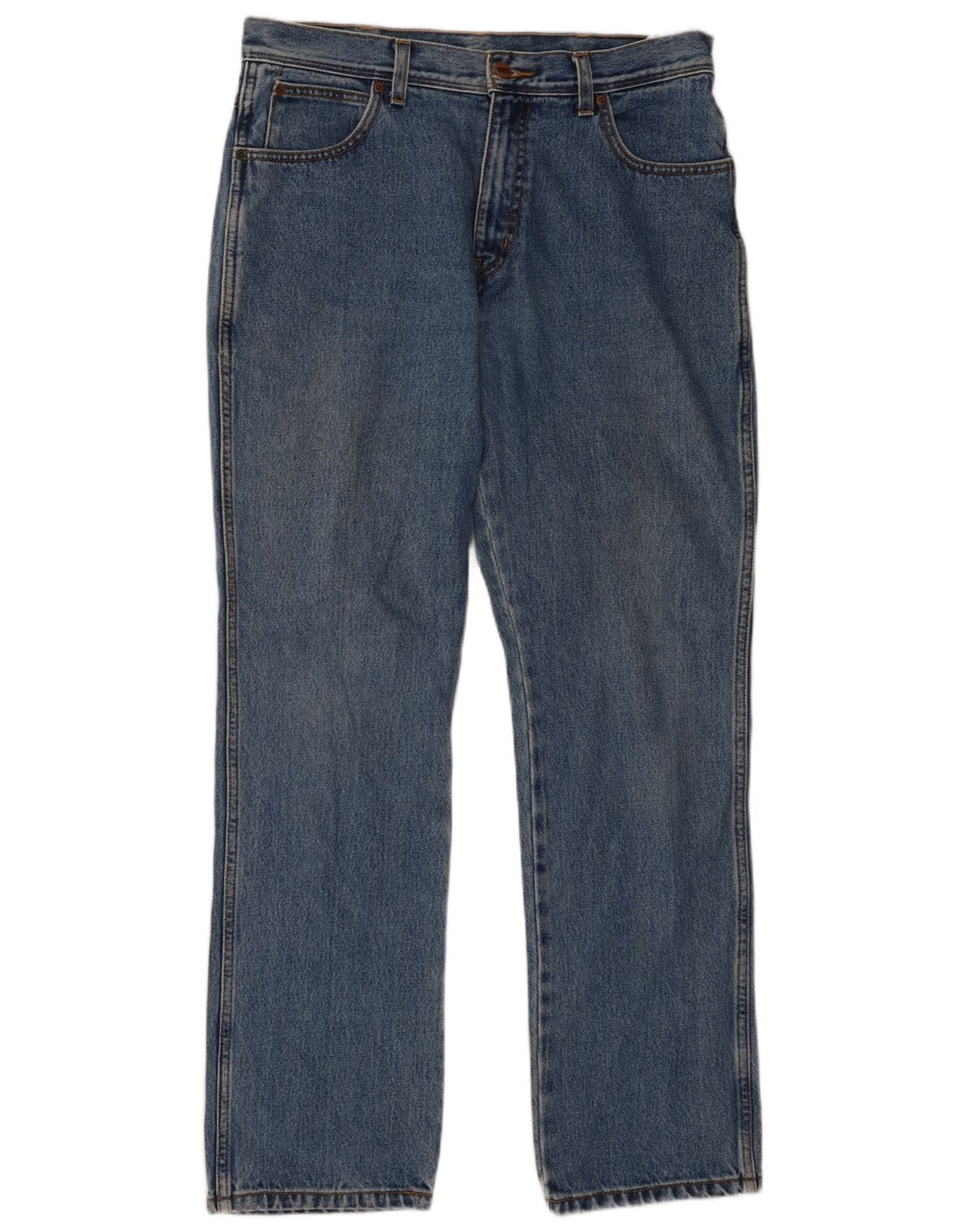 Мужские прямые джинсы Wrangler стандартного кроя W34 L32, синие, хлопок