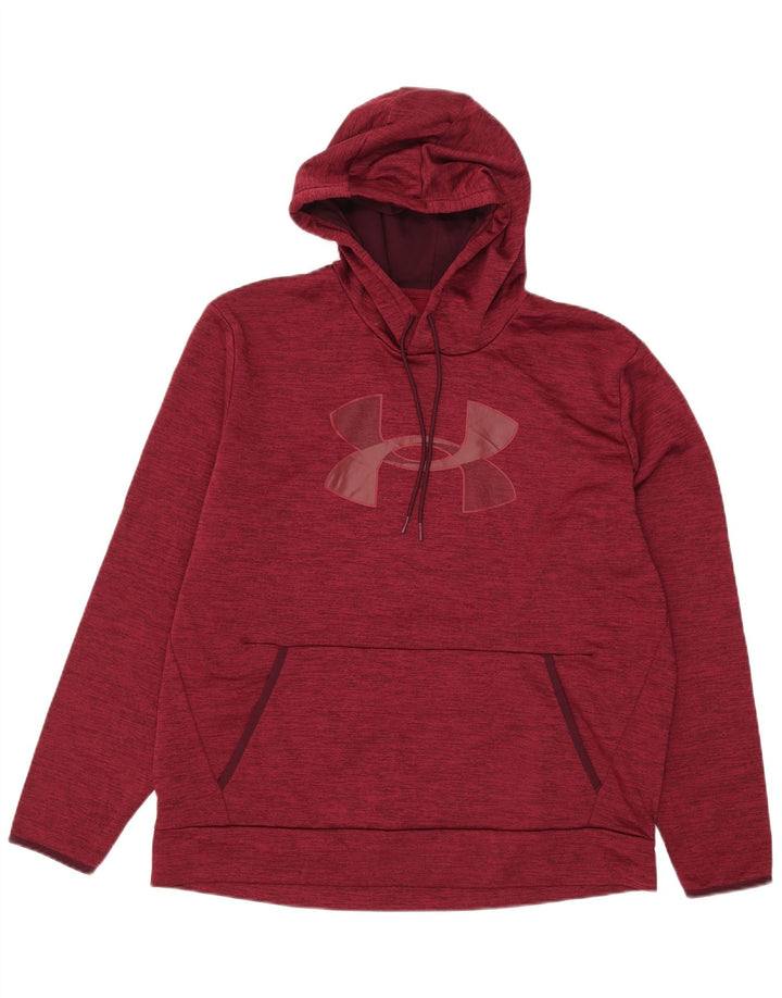 Мужской джемпер с капюшоном Under Armour XL, темно-бордовый, полиэстер с крапинками
