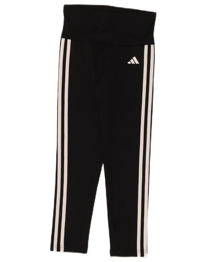 Леггинсы Adidas Aeroready для девочек 9-10 лет, черный полиэстер