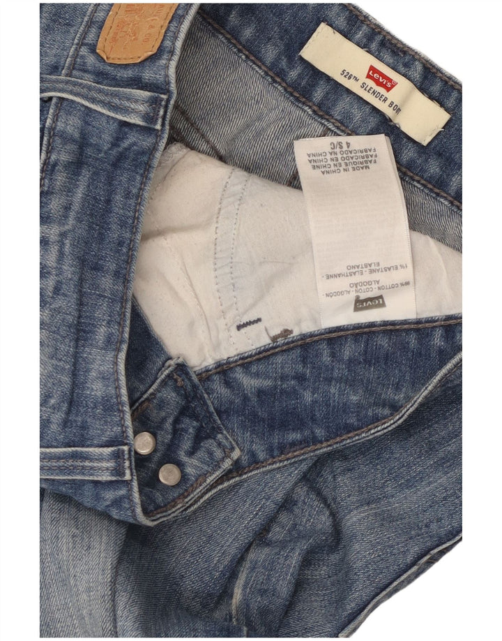 Женские джинсы Levi's 526 Slender Bootcut, размер США 4, маленький размер W32 L29, синий хлопок