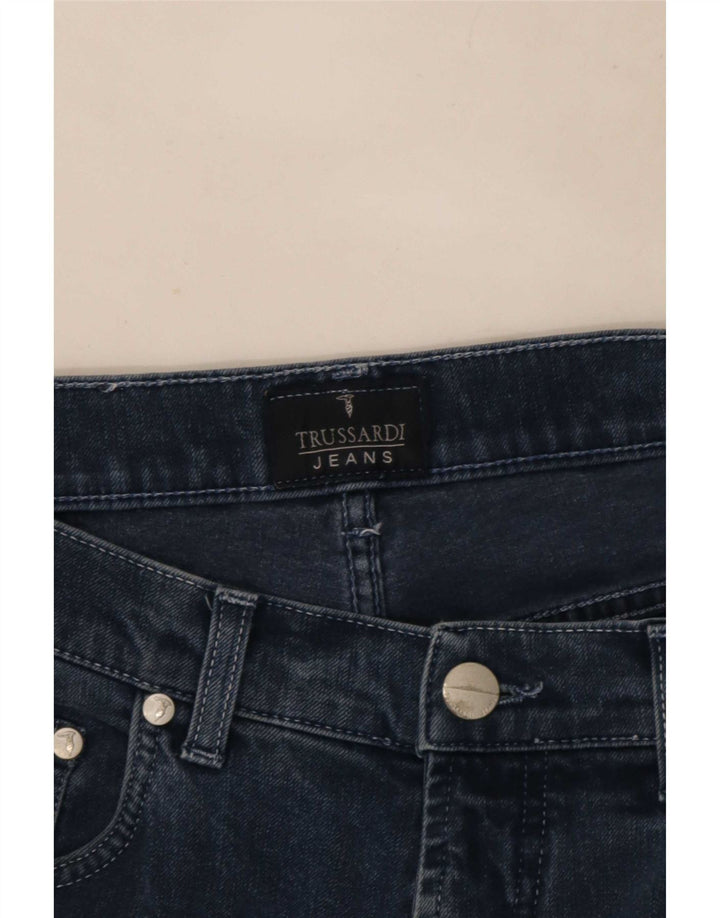 Мужские узкие джинсы Trussardi W28 L28 темно-синие