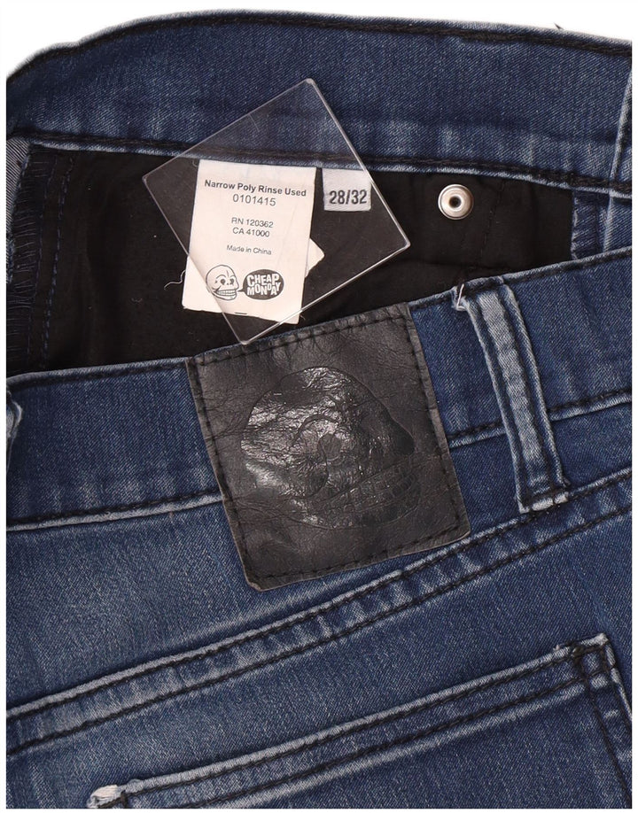 CHEAP MONDAY Женские джинсы скинни W28 L32 Синий хлопок