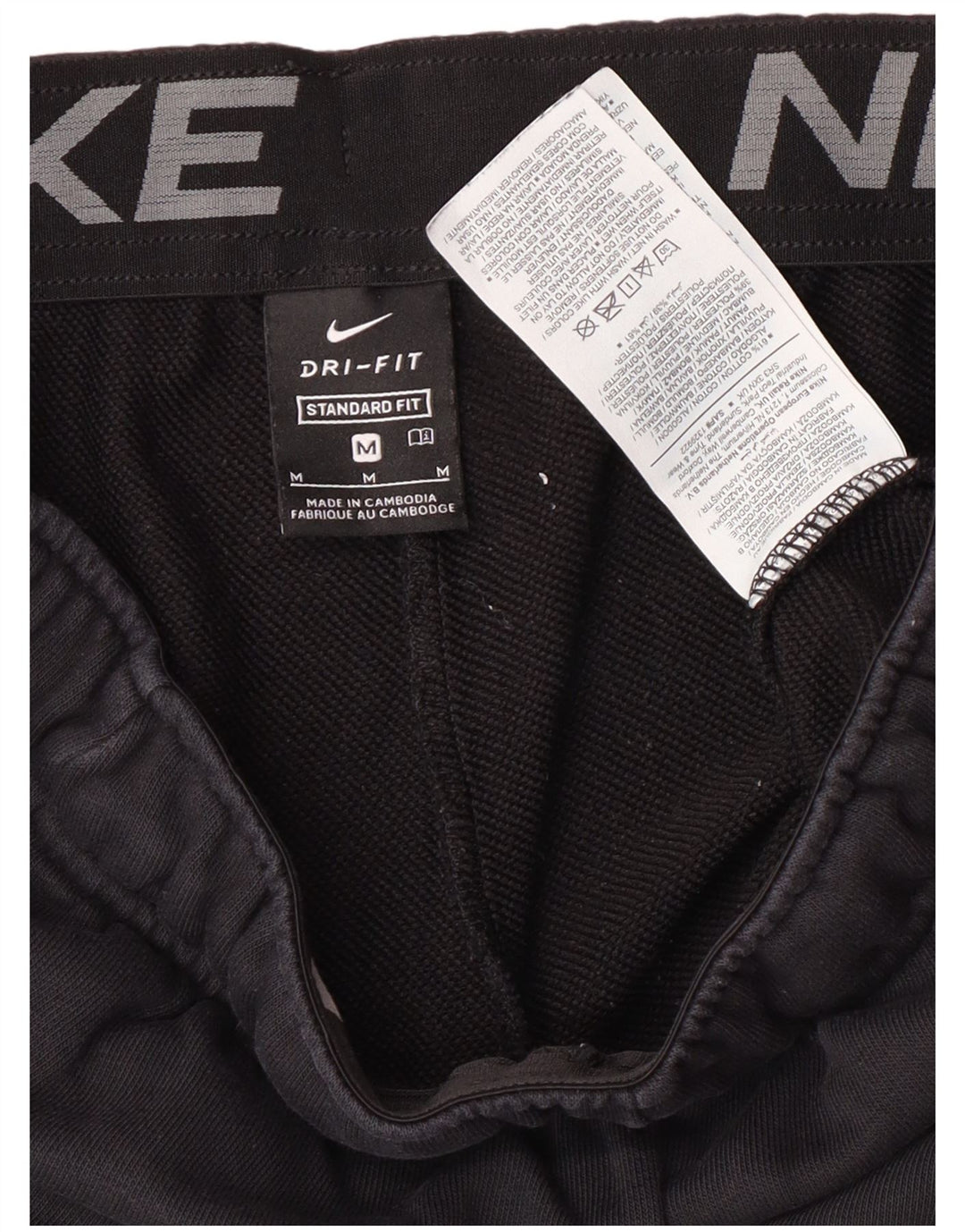 Мужские спортивные брюки стандартной посадки Nike, спортивные брюки среднего размера, черные