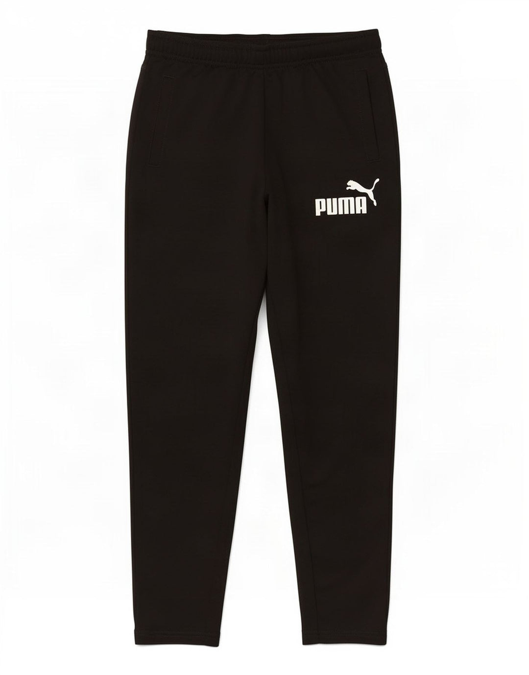 Спортивные брюки с графическим рисунком Puma для мальчиков 9-10 лет, черный полиэстер