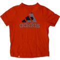ADIDAS Boys Graphic T-Shirt Top 5-6 Years Orange Vintage Adidas and Second-Hand Adidas from Messina Hembry 