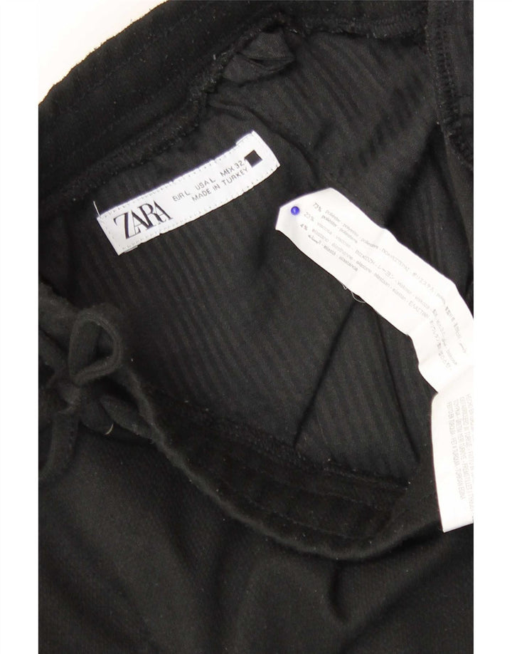 Мужские спортивные шорты Zara, большие черные, полиэстер