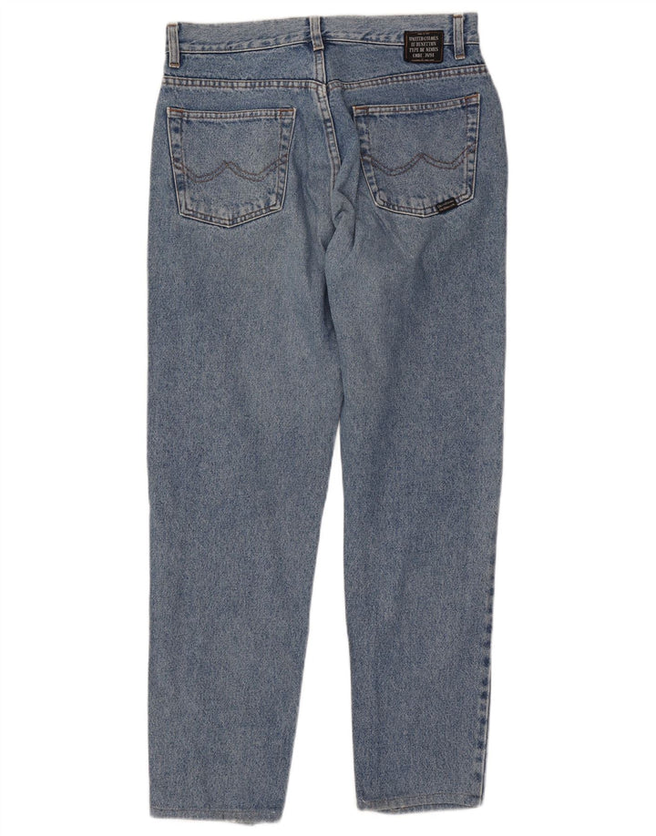 BENETTON Женские зауженные джинсы с высокой талией IT 48 XL W32 L30 Синий хлопок