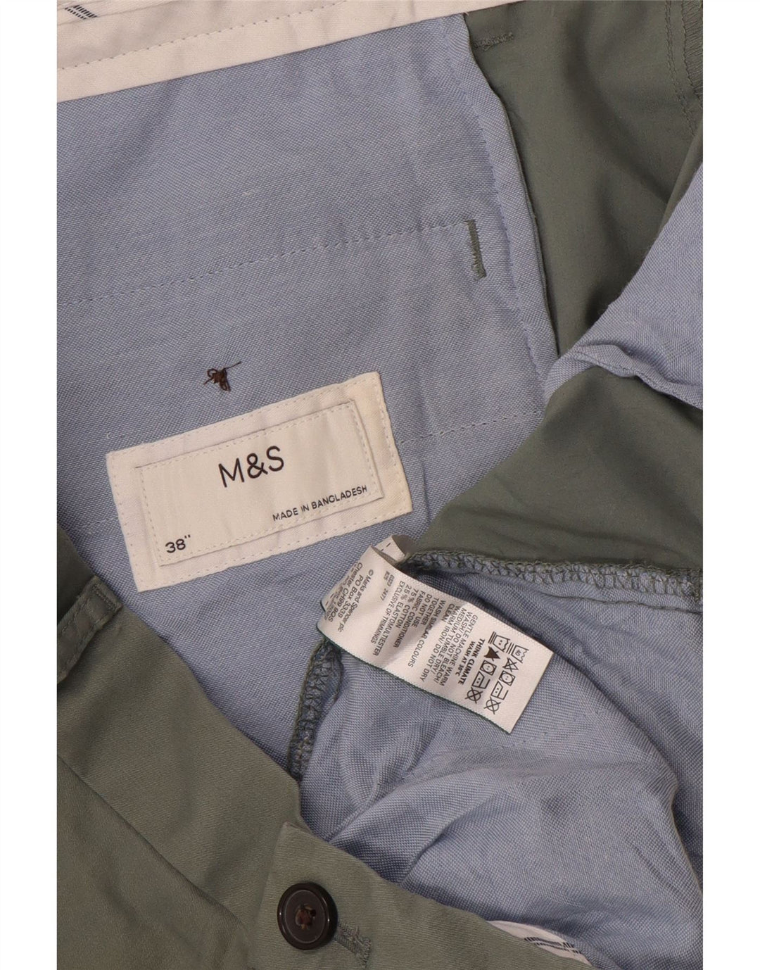 Мужские шорты чинос Marks & Spencer W38 XL, хаки, хлопок