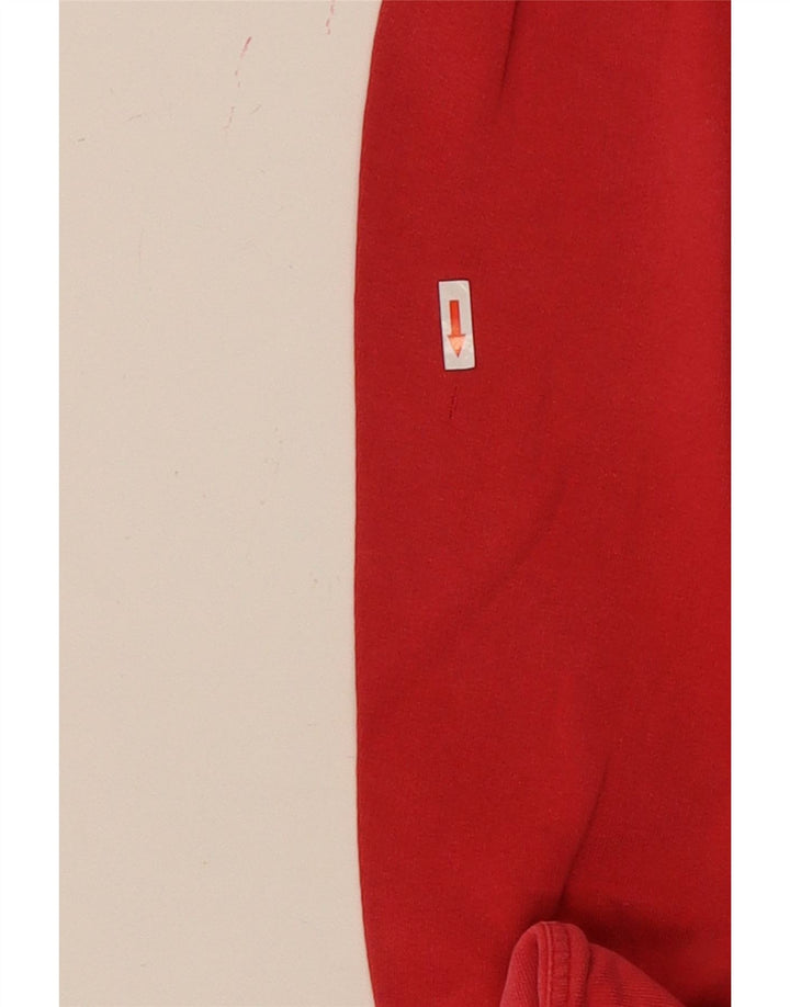 Le Frog Mens Polo Neck Sweatshirt Jumper Medium Pink Cotton