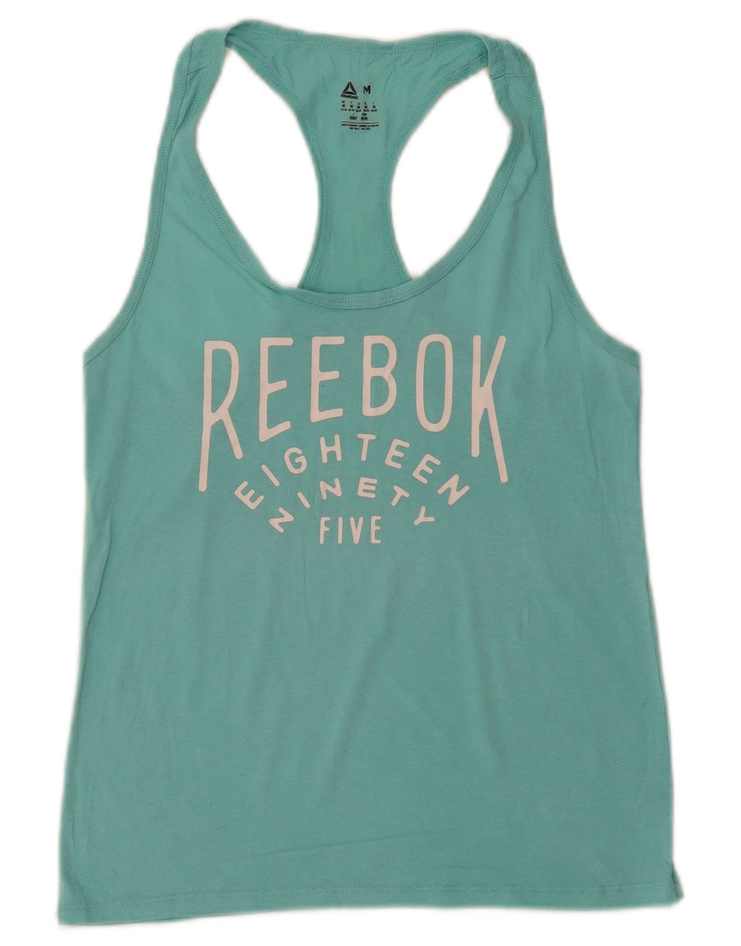 Женский жилет с рисунком Reebok UK 12/14, средний бирюзовый