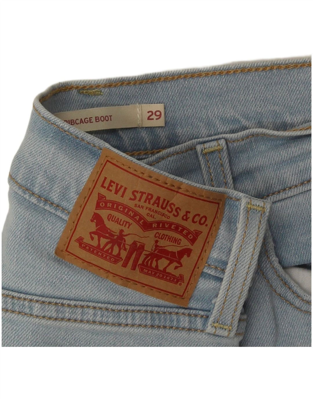 Женские джинсы Levi's Ribcage Bootcut W29 L32, синие, хлопок