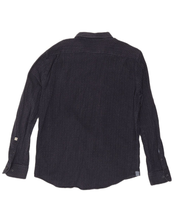 Мужская рубашка PEPE Jeans XL, темно-синяя, пятнистый хлопок