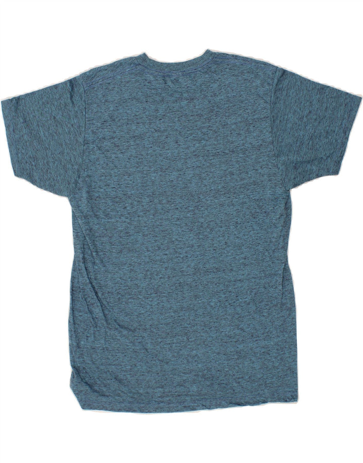 HURLEY Mens T-Shirt Top Medium Blue Flecked Polyester Vintage Hurley and Second-Hand Hurley from Messina Hembry 