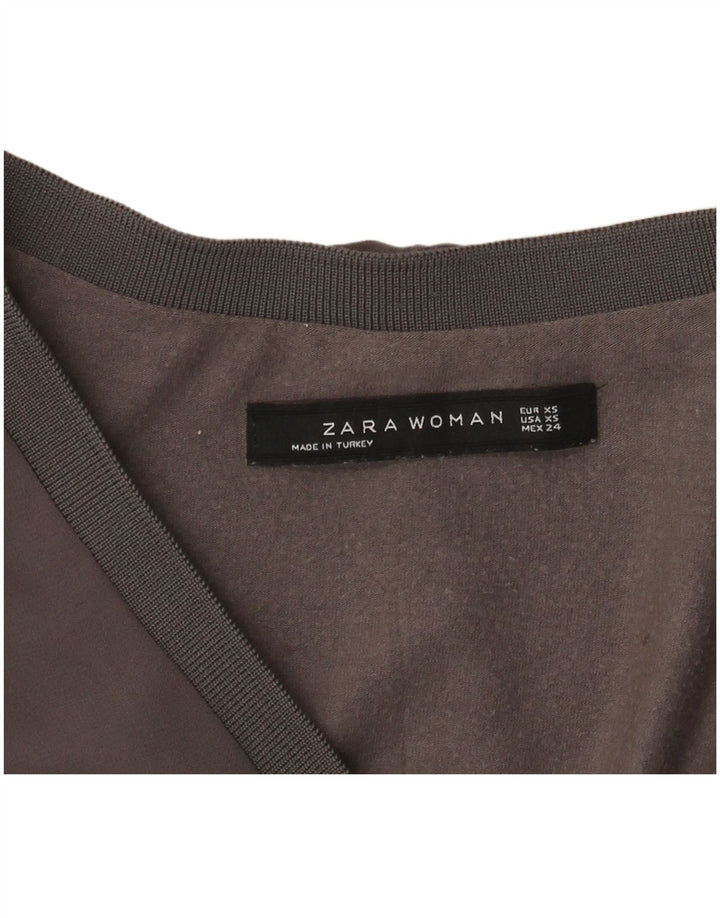 Женская блузка с длинным рукавом Zara UK 6 XS Серая