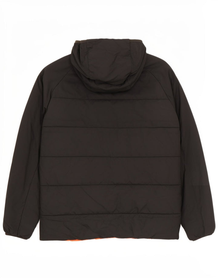 Двусторонняя куртка с капюшоном The North Face для мальчиков 13-14 лет, большая черная