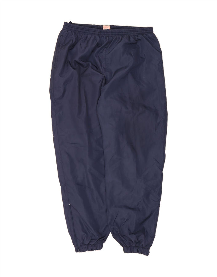 VINTAGE Mens Tracksuit Trousers Joggers 2XL  Navy Blue Polyester Vintage Vintage and Second-Hand Vintage from Messina Hembry 