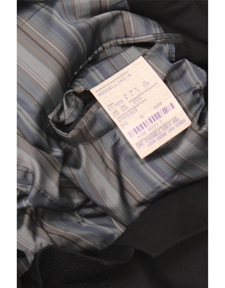 Мужской пиджак Hugo Boss на 3 пуговицах EU 56 3XL, черный из натуральной шерсти